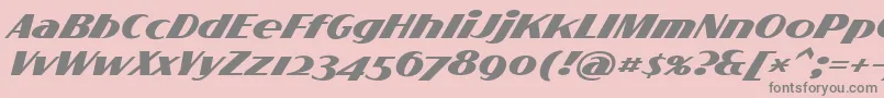 FlighterPersonalUseOnly Font – Gray Fonts on Pink Background