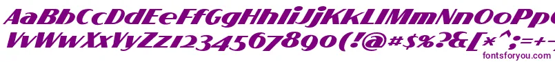 FlighterPersonalUseOnly Font – Purple Fonts on White Background