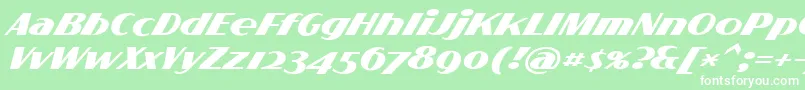 FlighterPersonalUseOnly Font – White Fonts on Green Background