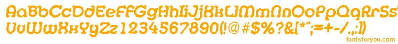 MexicorandomBolditalic Font – Orange Fonts on White Background