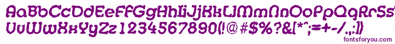 MexicorandomBolditalic Font – Purple Fonts on White Background