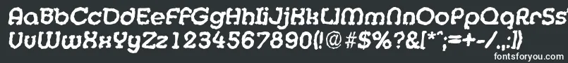 Шрифт MexicorandomBolditalic – белые шрифты