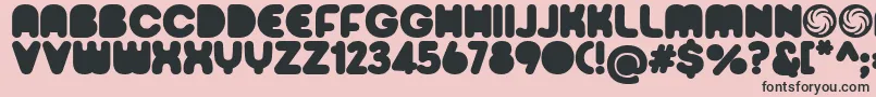 Sporedom Font – Black Fonts on Pink Background