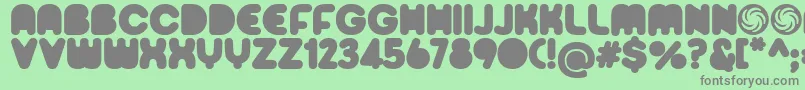 Sporedom Font – Gray Fonts on Green Background
