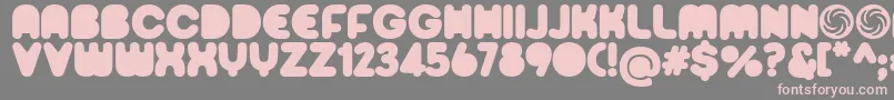 Sporedom Font – Pink Fonts on Gray Background