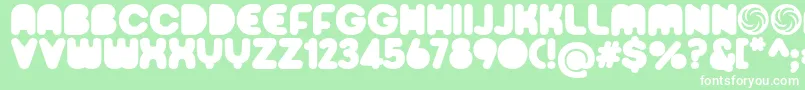 Sporedom Font – White Fonts on Green Background