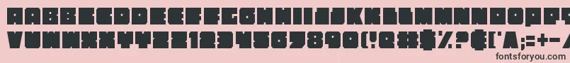 AnakefkaCondensed Font – Black Fonts on Pink Background