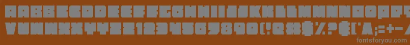 Weitere Informationen zur AnakefkaCondensed-Schriftart AnakefkaCondensed-Schriftart – Graue Schriften auf braunem Hintergrund
