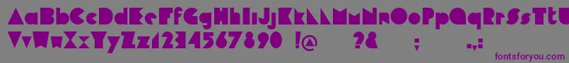 Cubop Font – Purple Fonts on Gray Background