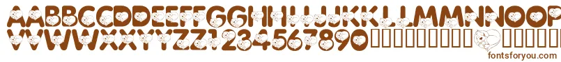 LmsCliffordTheBigRedFont-fontti – ruskeat fontit