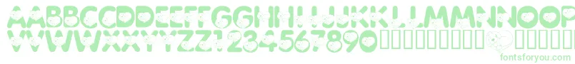 Шрифт LmsCliffordTheBigRedFont – зелёные шрифты