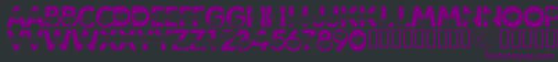 Шрифт LmsCliffordTheBigRedFont – фиолетовые шрифты на чёрном фоне