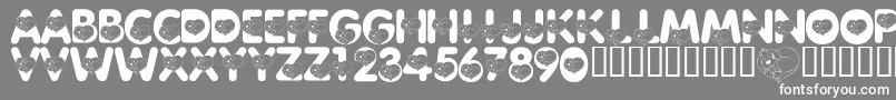 LmsCliffordTheBigRedFont Font – White Fonts on Gray Background