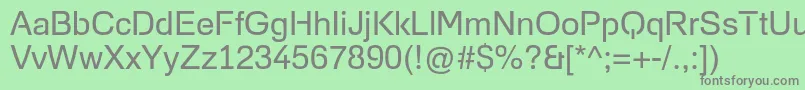 FoobarProRegular Font – Gray Fonts on Green Background