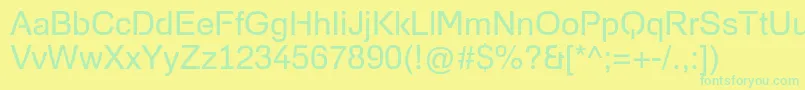 En savoir plus sur la police FoobarProRegular Police FoobarProRegular – polices vertes sur fond jaune