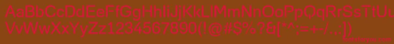 FoobarProRegular Font – Red Fonts on Brown Background