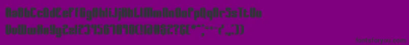 フォントWagerBrk – 紫の背景に黒い文字