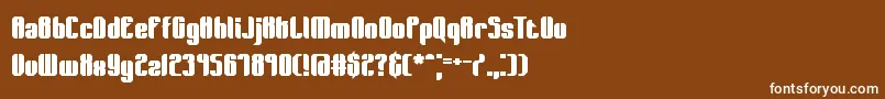 WagerBrk Font – White Fonts on Brown Background