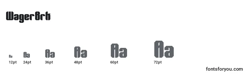 WagerBrk Font Sizes
