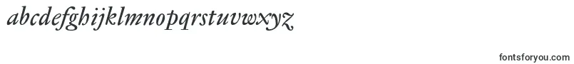 Fonte JannontextmedItalic – fontes do alfabeto