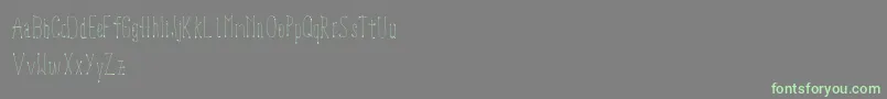 Lookup Font – Green Fonts on Gray Background