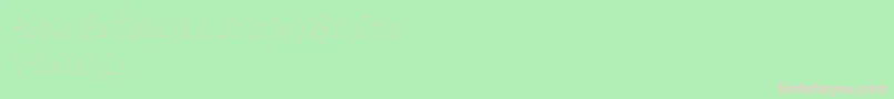 Lookup Font – Pink Fonts on Green Background