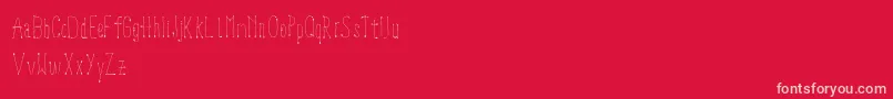Lookup Font – Pink Fonts on Red Background