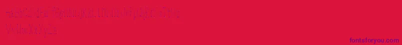 Lookup-Schriftart – Violette Schriften auf rotem Hintergrund