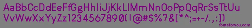 ArvinBold Font – Purple Fonts on Gray Background