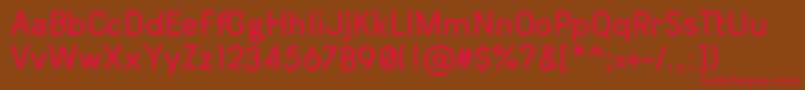 ArvinBold Font – Red Fonts on Brown Background
