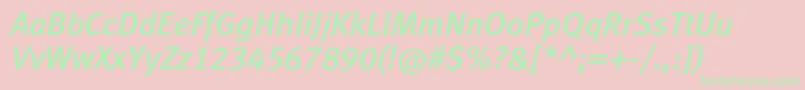More about MetamediumlfcItalic Font MetamediumlfcItalic Font – Green Fonts on Pink Background