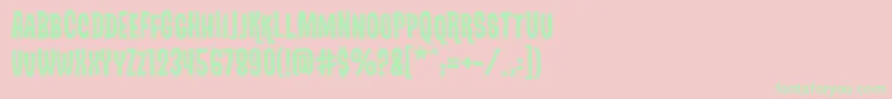 Dracufrankenwolfbb Font – Green Fonts on Pink Background