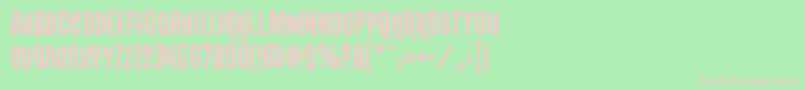 Dracufrankenwolfbb Font – Pink Fonts on Green Background