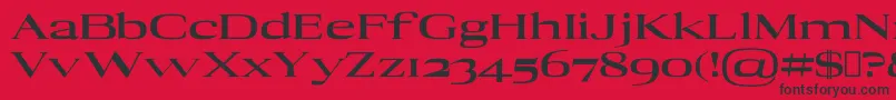 Police AdonBlack – polices noires sur fond rouge