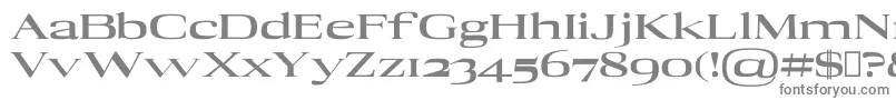 フォントAdonBlack – 白い背景に灰色の文字