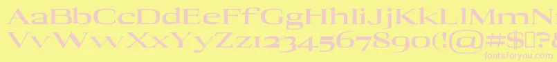 AdonBlack Font – Pink Fonts on Yellow Background