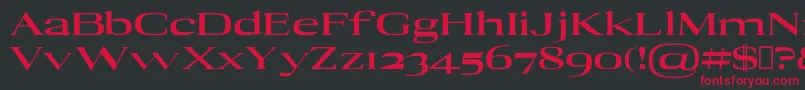 AdonBlack Font – Red Fonts on Black Background