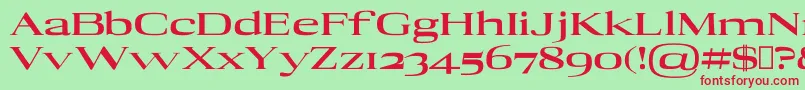 AdonBlack Font – Red Fonts on Green Background