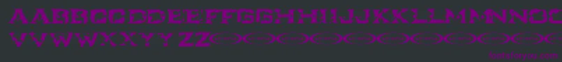 IkarusTurbulence Font – Purple Fonts on Black Background