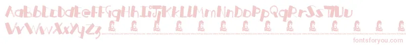 RussianRoulette Font – Pink Fonts on White Background