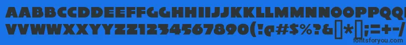 XylitolSolo Font – Black Fonts on Blue Background