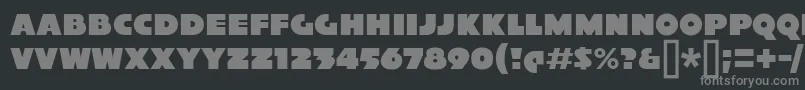 フォントXylitolSolo – 黒い背景に灰色の文字