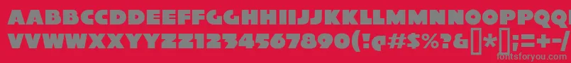 XylitolSolo Font – Gray Fonts on Red Background