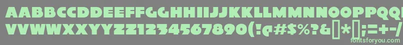 XylitolSolo Font – Green Fonts on Gray Background