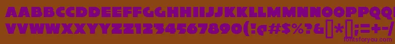 XylitolSolo Font – Purple Fonts on Brown Background