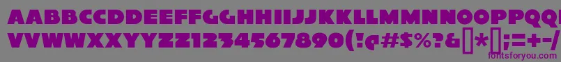 XylitolSolo Font – Purple Fonts on Gray Background