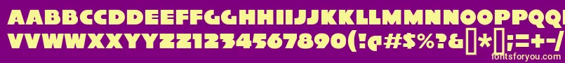 XylitolSolo Font – Yellow Fonts on Purple Background