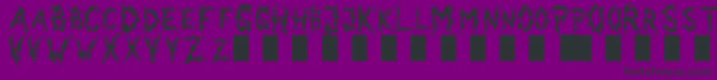 DarkGardenВ©michalKosmulski Font – Black Fonts on Purple Background