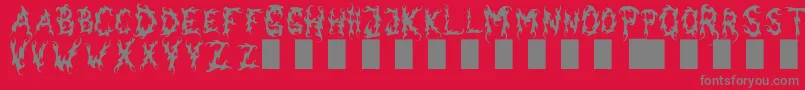 DarkGardenВ©michalKosmulski Font – Gray Fonts on Red Background