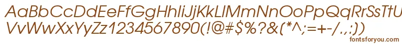 AvantgardegothicbttItalic-fontti – ruskeat fontit